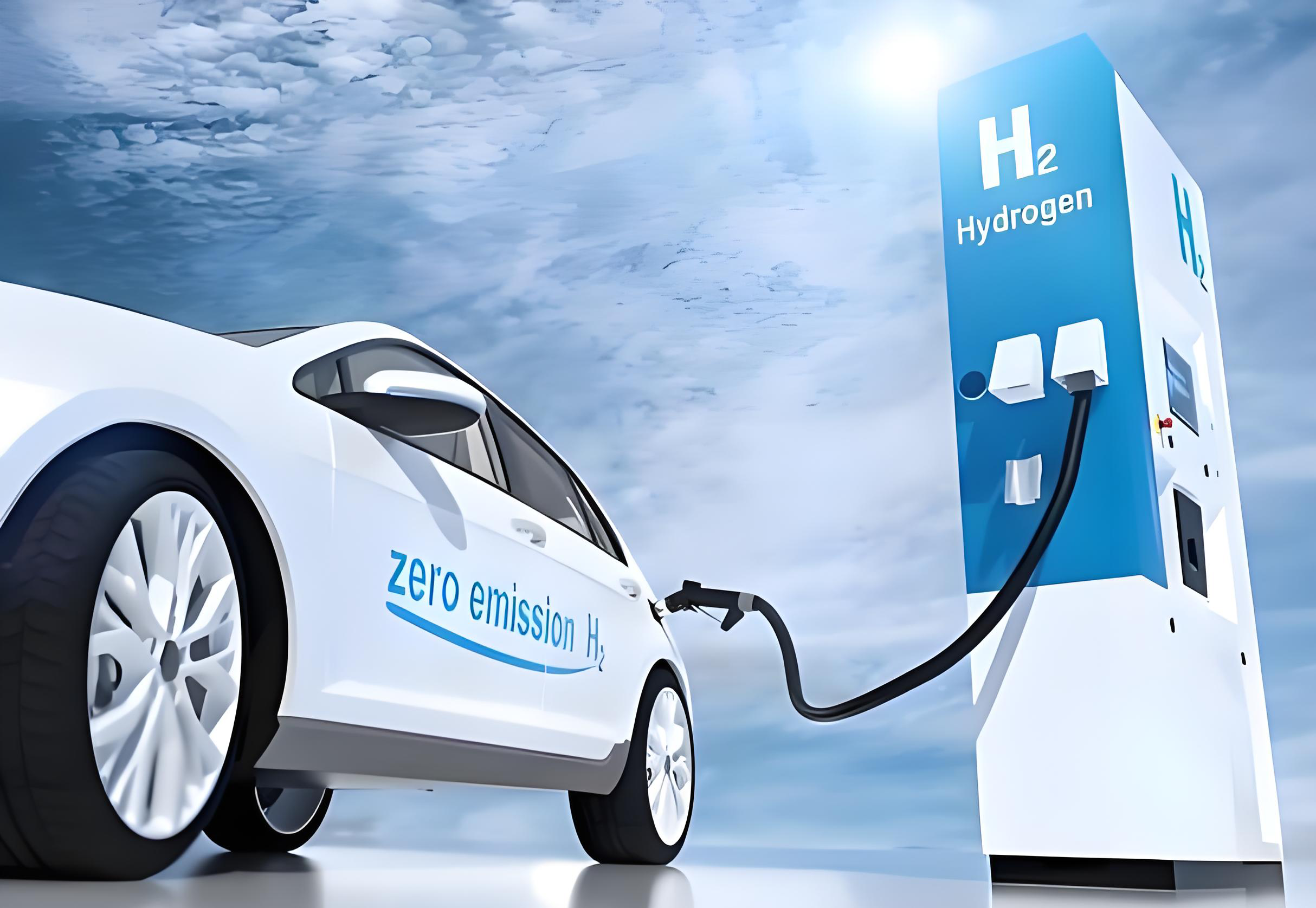 氢能源汽车充电展示图